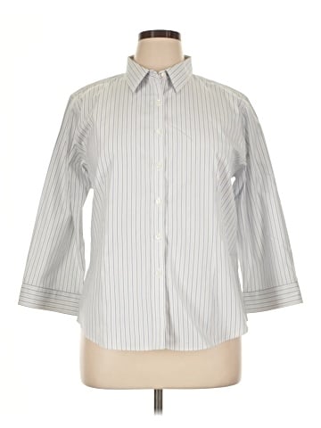 L.L.Bean 3/4 Sleeve Button-Down Shirt (view 1)