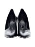 Nine West 100% Leather Black Heels Size 9 1/2 - photo 2