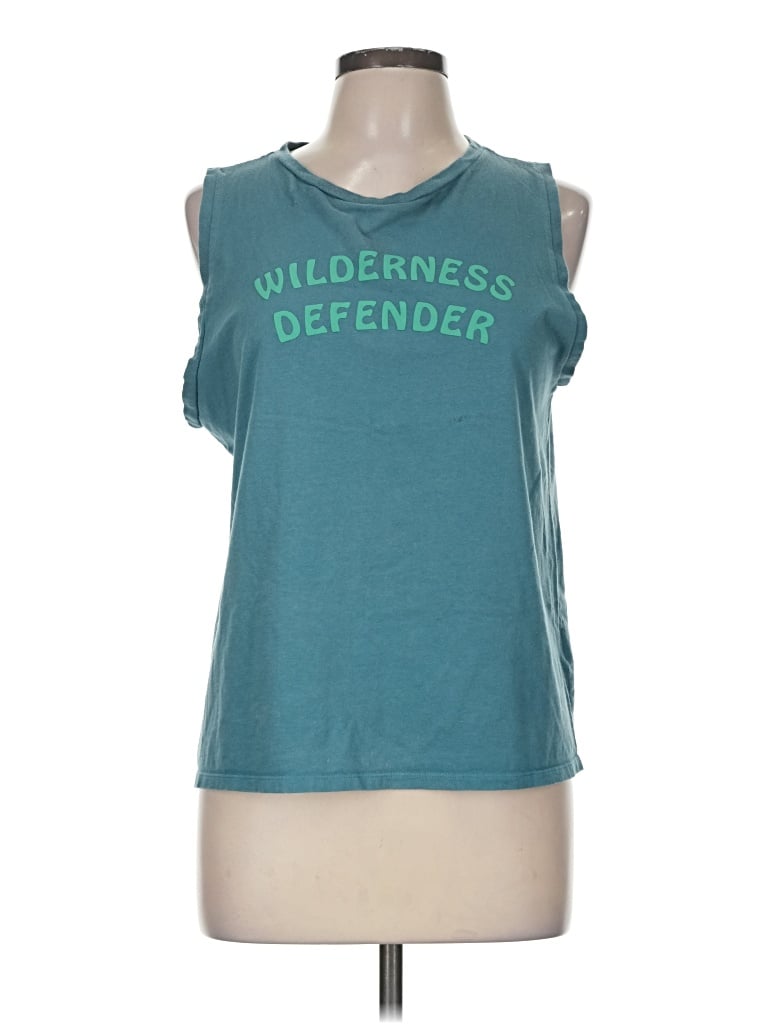 Pre-owned Patagonia Sleeveless T-shirt In Teal