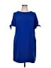 AB Studio 100% Polyester Solid Blue Casual Dress Size 16 - photo 1