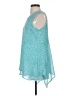 Fever 100% Polyester Teal Sleeveless Blouse Size S - photo 5