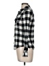 Forever 21 Checkered-gingham Black Long Sleeve Button-Down Shirt Size M - photo 5