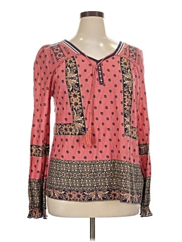 Vintage America Blues Long Sleeve Blouse (view 1)