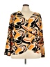 Monroe and Main Orange Long Sleeve Blouse Size 3X - photo 1