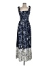 Roz & Ali Paisley Blue Cocktail Dress Size 8 - photo 1