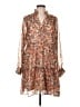 1.State Paisley Brown Casual Dress Size L - photo 1