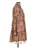 1.State Paisley Brown Casual Dress Size L - photo 4