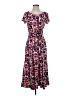 Perceptions Print Pink Casual Dress Size S - photo 1