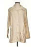 Democracy Tan 3/4 Sleeve Button-Down Shirt Size S - photo 1