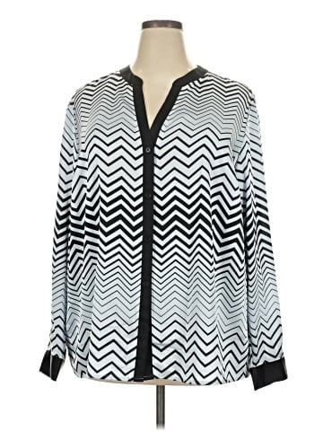 Jones New York Collection Long Sleeve Blouse (view 1)