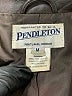 Pendleton 100% Leather Black Brown Blazer Size M - photo 6