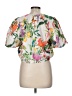 Calypso St. Barth 100% Polyester White Short Sleeve Blouse Size Med (1) - photo 2