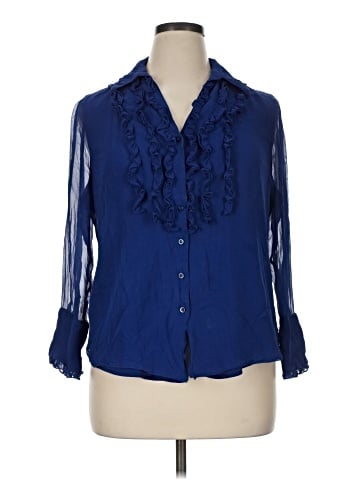Coldwater Creek 3/4 Sleeve Silk Top (view 1)