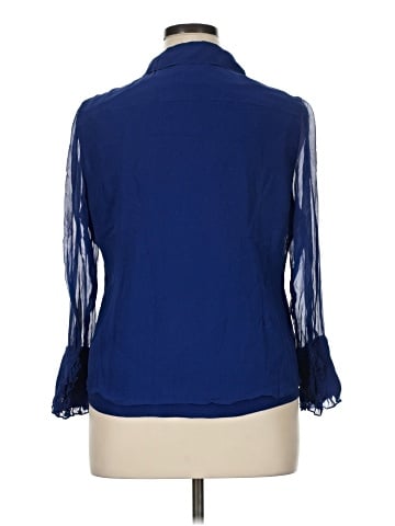 Coldwater Creek 3/4 Sleeve Silk Top (view 2)