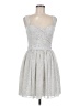 Armani Exchange 100% Polyester Silver Gray Cocktail Dress Size 6 - photo 1