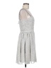 Armani Exchange 100% Polyester Silver Gray Cocktail Dress Size 6 - photo 4