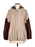 Blu Pepper 100% Polyester Brown Zip Up Hoodie Size M - photo 1