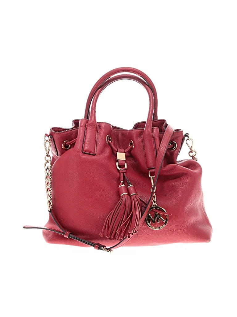 Pre-owned Michael Michael Kors Bucket Bag In Burgundy