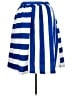 Eien U.S.A. 100% Polyester Stripes Blue Casual Skirt Size 3X - photo 2