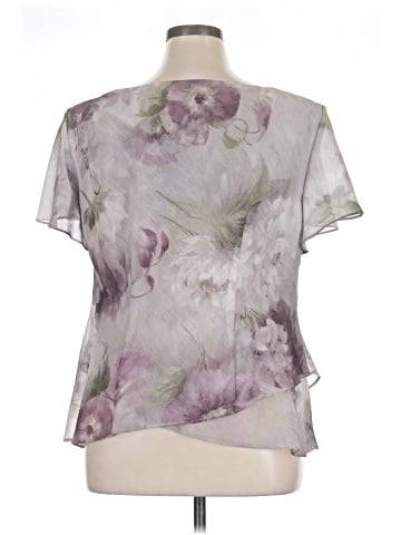 S.L. Fashions Short Sleeve Blouse (view 2)