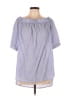 MICHAEL Michael Kors Gray Short Sleeve Blouse Size L - photo 1