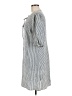 Chenault Stripes Gray Casual Dress Size M - photo 5