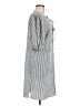 Chenault Stripes Gray Casual Dress Size M - photo 4