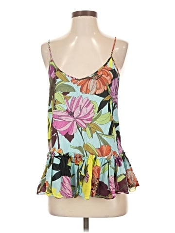 Trina Turk Sleeveless Silk Top (view 1)