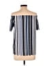 Elle Blue Short Sleeve Blouse Size L - photo 2