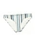 Splendid Stripes Ivory Swimsuit Bottoms Size 4 - photo 1