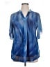 Timeson Blue 3/4 Sleeve Blouse Size XL - photo 1