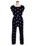 En Focus Studio Polka Dots Blue Jumpsuit Size 14 - photo 1