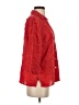 White Stag Red 3/4 Sleeve Button-Down Shirt Size S - photo 4