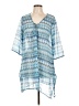 Portocruz 100% Polyester Blue Long Sleeve Blouse Size L - photo 1