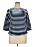 Ruby Rd. Blue 3/4 Sleeve Top Size XL Petite - photo 1