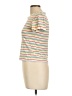 Jack Wills Stripes Ivory Short Sleeve Turtleneck Size 10 - photo 5