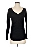 Moda International 100% Cotton Black Long Sleeve Top Size S - photo 1