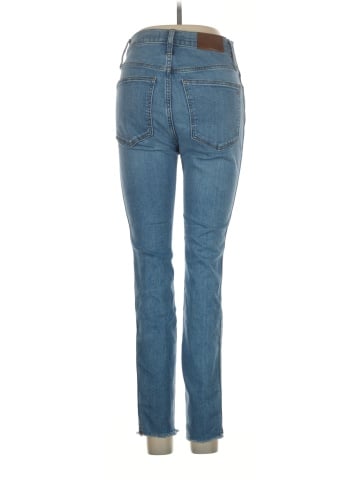 Madewell 10" High-Rise Skinny Jeans in Highview Wash: Raw-Hem Edition (view 2)