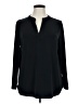 IMAN Black Long Sleeve Blouse Size 1X - photo 1