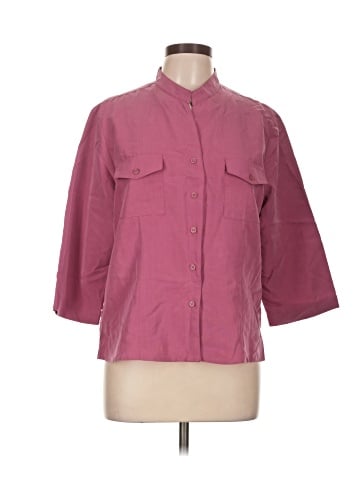 Apparenza 3/4 Sleeve Button-Down Shirt (view 1)