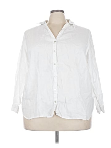 Sigrid Olsen 3/4 Sleeve Button-Down Shirt (view 1)