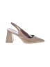 Nordstrom 100% Leather Color Block Ivory Heels Size 11 - photo 1