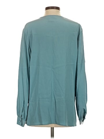 Diane von Furstenberg Long Sleeve Silk Top (view 2)