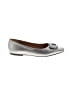 Talbots 100% Leather Metallic Silver Flats Size 7 1/2 - photo 1