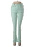 Seven7 Color Block Green Jeans Size 4 - photo 1