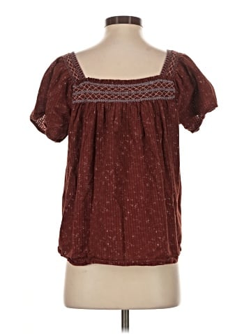 Madewell Square-Neck Smocked Top in Dotted Vines (view 2)