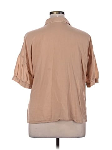 Express 3/4 Sleeve Button-Down Shirt (view 2)