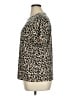 Blooming Jelly Animal Print Tan Short Sleeve Turtleneck Size XL - photo 5