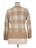 Love Change Checkered-gingham Tan Pullover Sweater Size 1X - photo 2