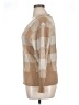 Love Change Checkered-gingham Tan Pullover Sweater Size 1X - photo 5